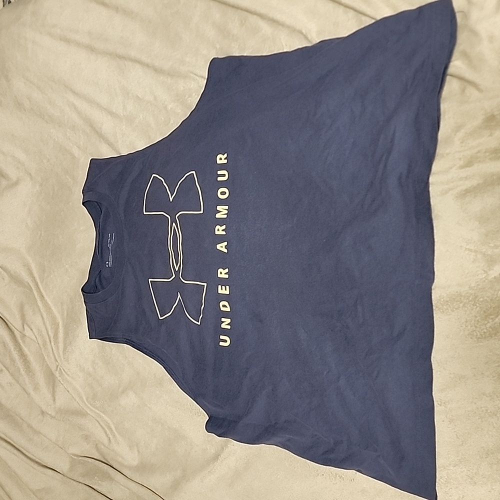 Blue under Armour workout shirt